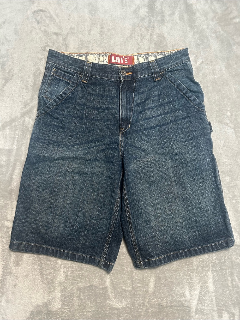 Levi’s VTG Denim Bermuda Shorts Women’s 29 Dark Wash Cargo